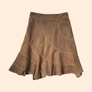 DKNY Vintage Brown Corduroy Skirt